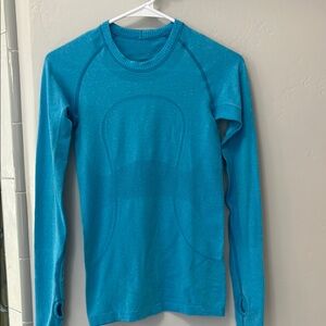 lululemon athletica Blue Run Swiftly Long Sleeve Top